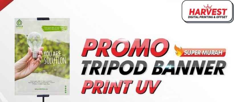Tripod Banner Minimalis dan Modern Untuk Promosi