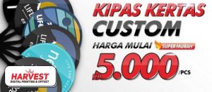 Kipas Kertas Custom Termurah Surabaya