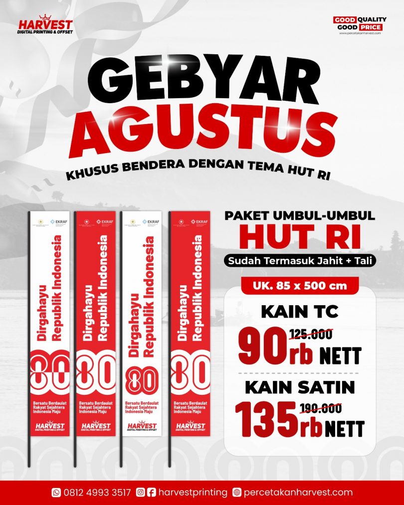 cetak umbul umbul surabaya