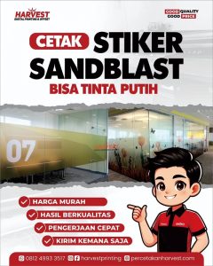 Cetak Stiker Sandblast
