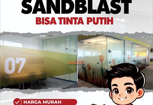Cetak Stiker Sandblast