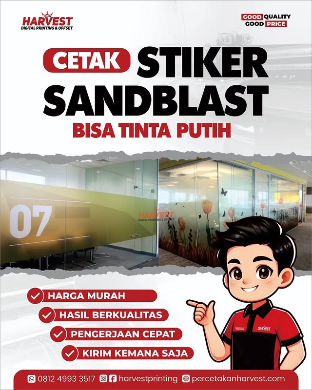 Cetak Stiker Sandblast