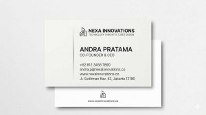 kartu nama bisnis sederhana