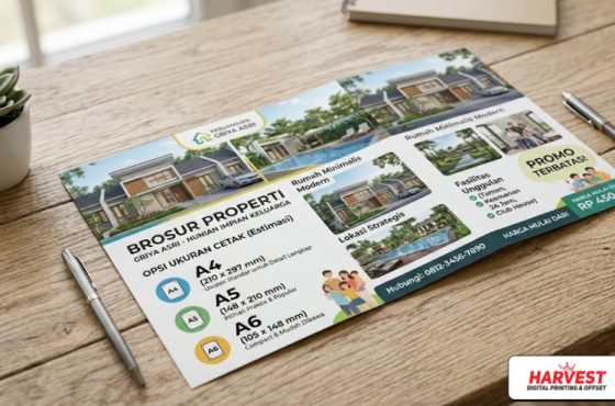 ukuran brosur