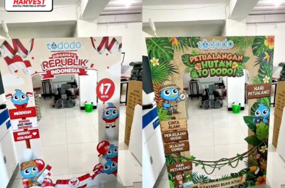 cetak photobooth frame standing